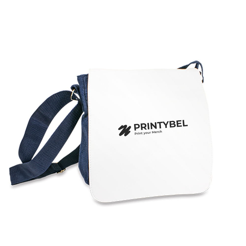 Schultertasche RIMINI mit wechselbarer Frontlasche inkl. Foto- oder Logodruck